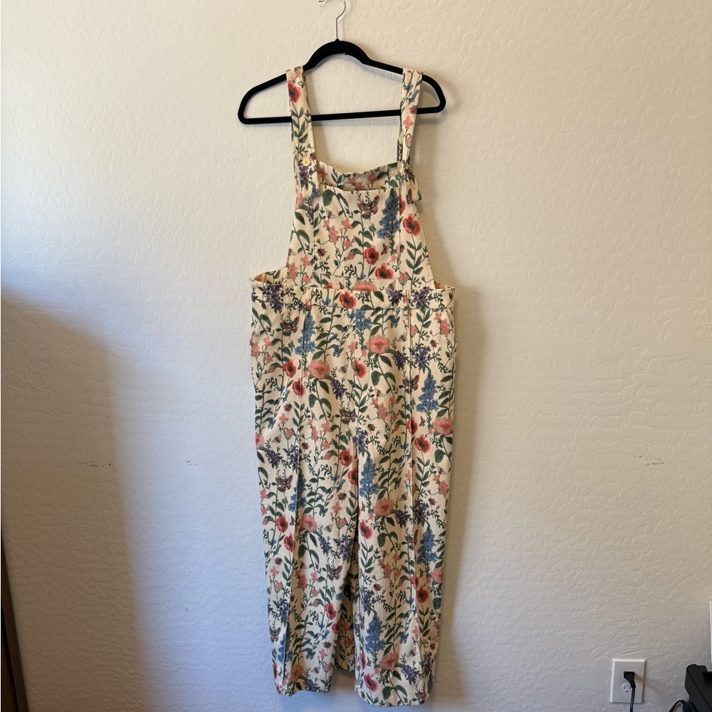 Cider Floral Overalls, Xl